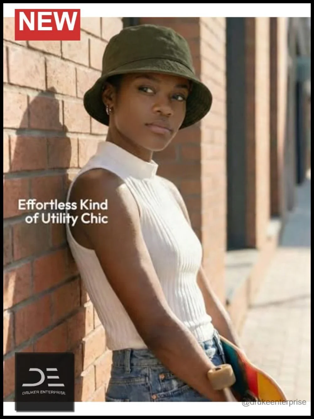 Cotton Bucket Hat with Adjustable Drawstring Packable Sun Hat
